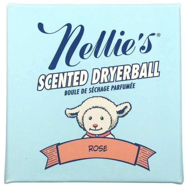 Nellies Scented Wool Dryerball Rose Wipes NWDBRO - main